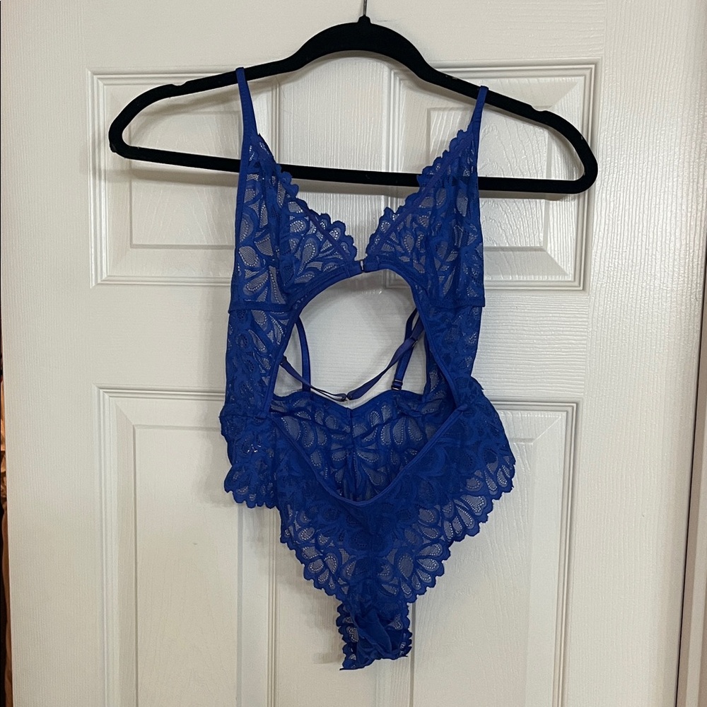 Savage X Fenty Royal Blue Lace Chemise